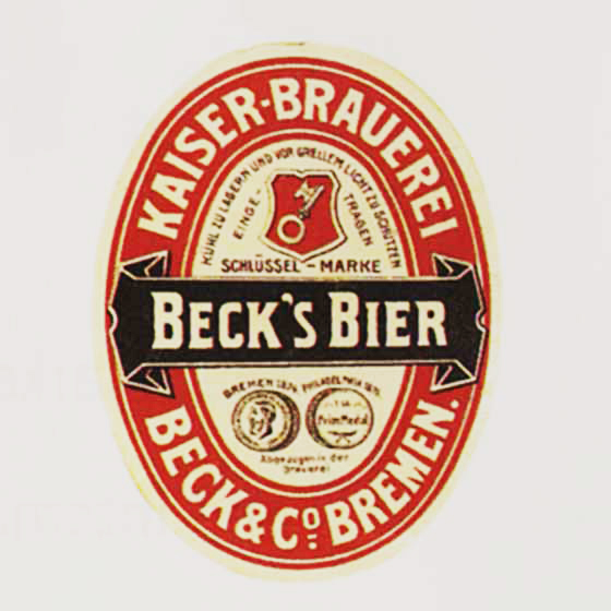 BECK'S Etiket from 1921