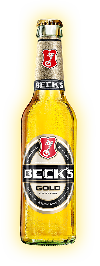 Image of a 330ml bottle Beck's Gold