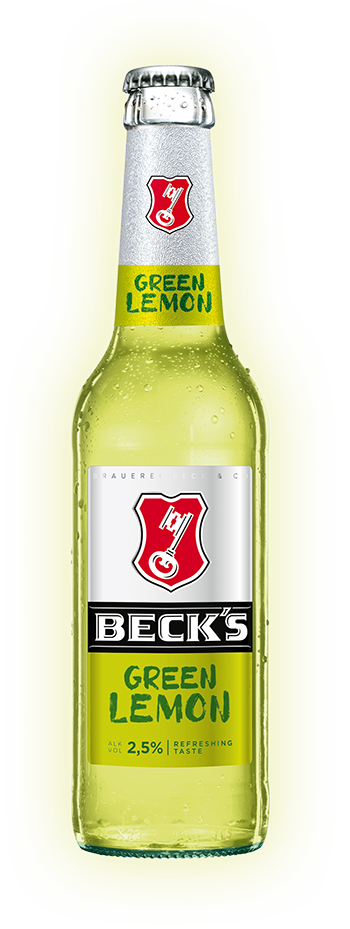 Bild einer 330ml Flasche Beck's Green Lemon