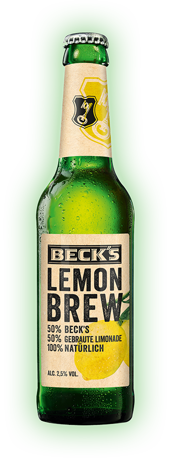 Bild einer 330ml Flasche Beck's Lemon Brew